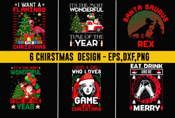 Christmas T-shirt Design Bundle 3