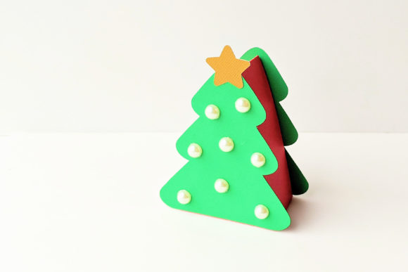 Christmas Tree Gift Box SVG for Festive Branding
