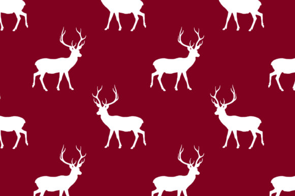 Deer Silhouette Pattern for Editorial and Website Use