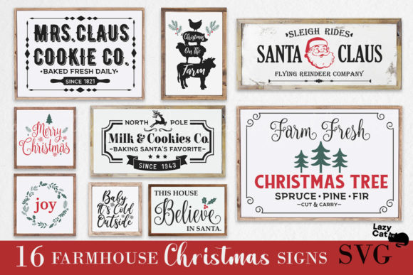 Farmhouse Christmas Sign Bundle