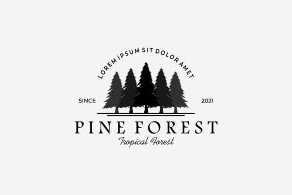 Pine Forest Outdoor Wild Logo Vintage: A Review for Logos