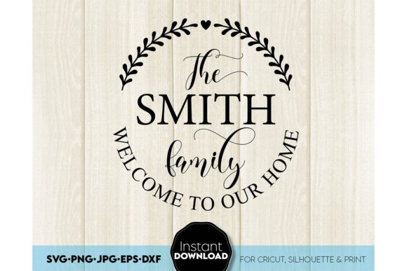 Review: Family Monogram Sign SVG Split Last Name