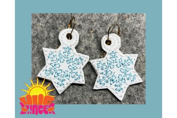 Snowflake Earrings: A Designer's Take on Holiday Embroidery