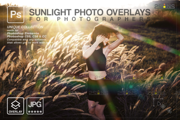 Sunlight Overlay Lens Flare Overlay