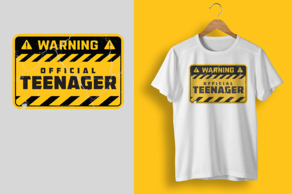 Warning Official Teenager 3th Birthday T-Shirt Designs